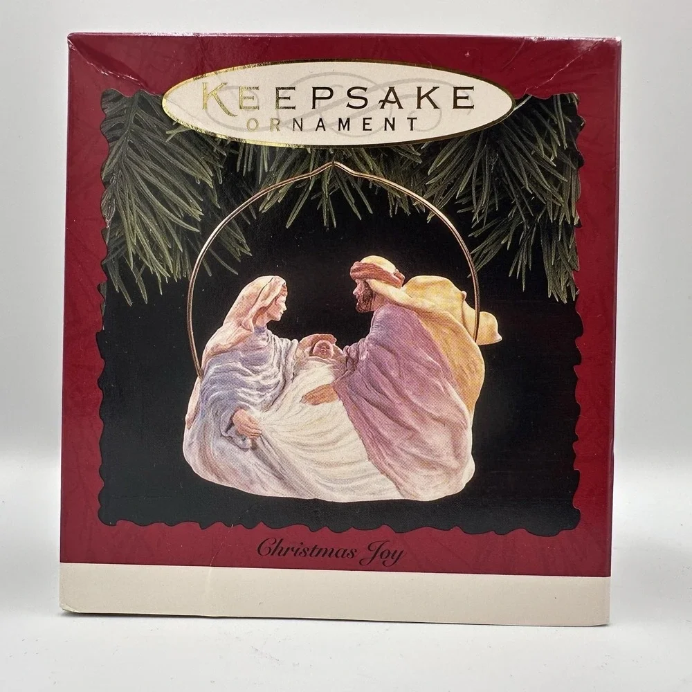 Vintage Hallmark 1996‎ Christmas Joy Nativity Keepsake Ornament Duane Unruh
